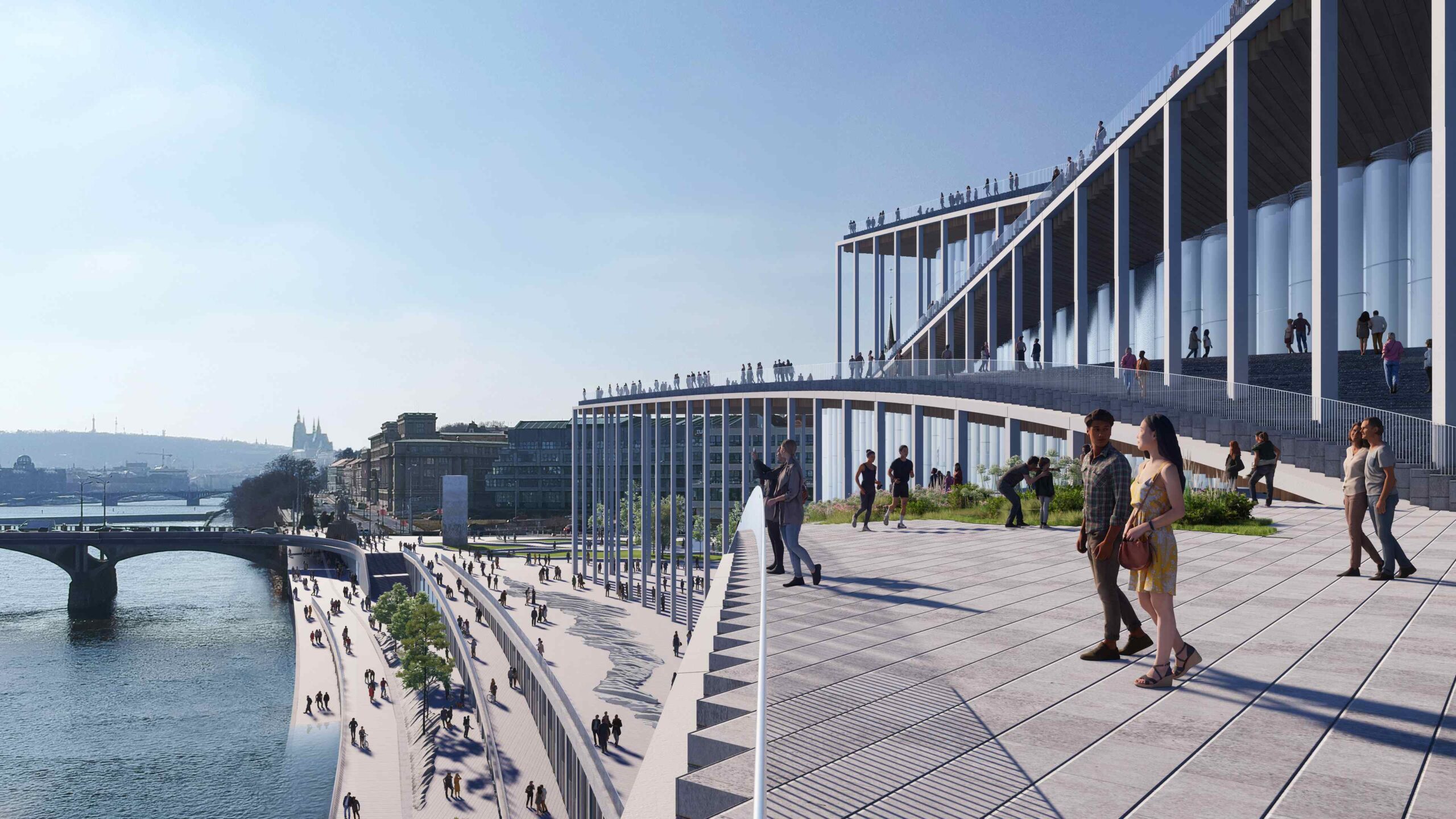 Philharmonie Prag_River to Roof Day_Credit BIG Bjarke Ingels Group